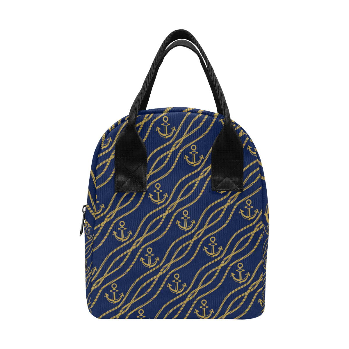 Nautical Anchor Rope  Pattern Insulated Lunch Bag