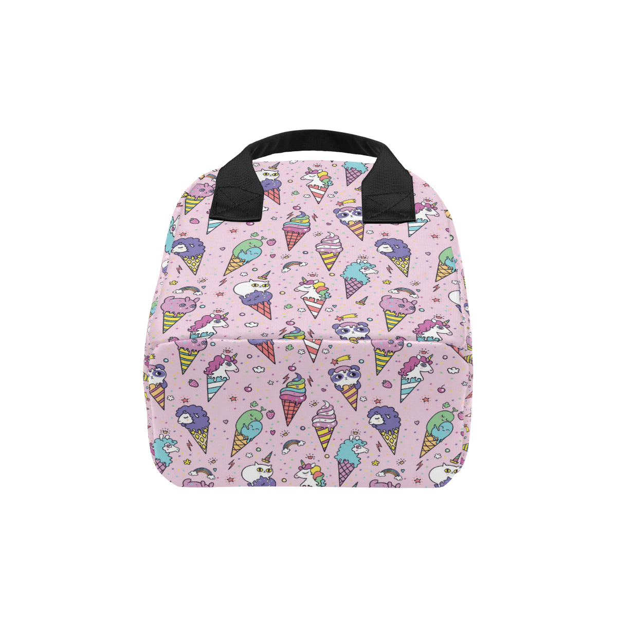 Ice Cream Pattern Print Design IC05 Insulated Lunch Bag