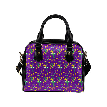 Mardi Gras Pattern Print Design 06 Shoulder Handbag