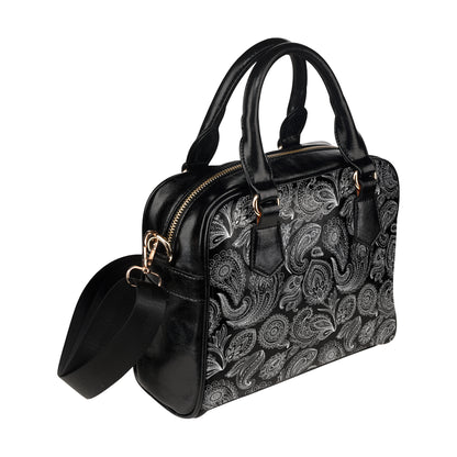 Paisley Pattern Print Design A04 Shoulder Handbag