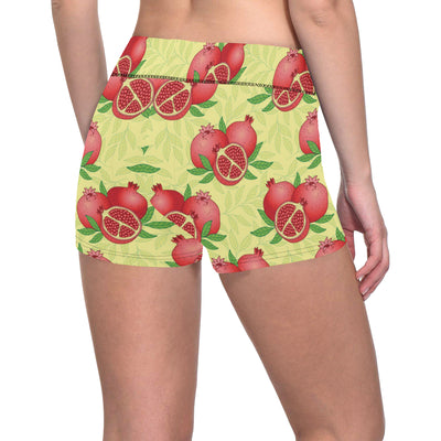 Pomegranate Pattern Print Design PG07 Yoga Shorts