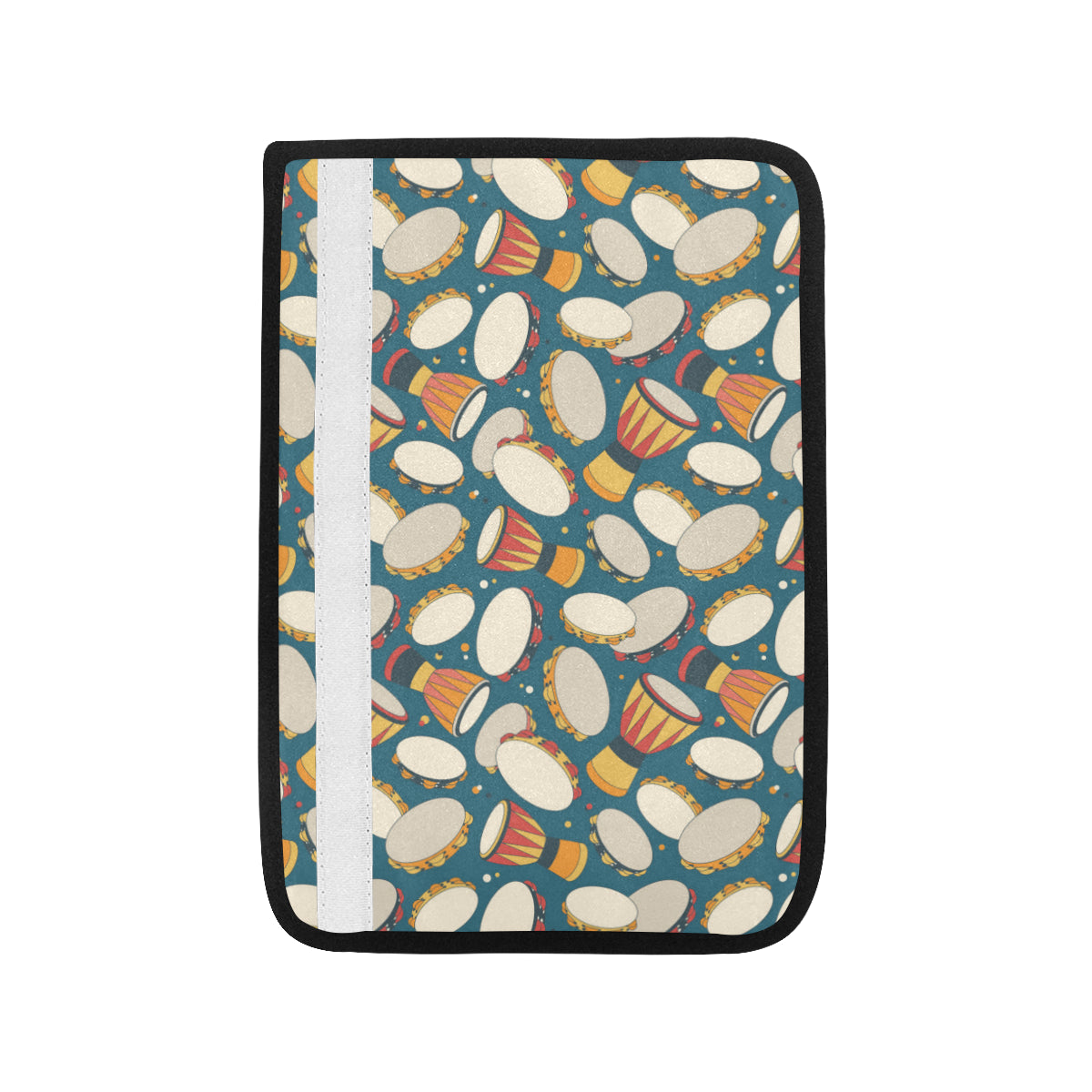 Tambourine Pattern Print Design 01 Car Seat Belt Cover