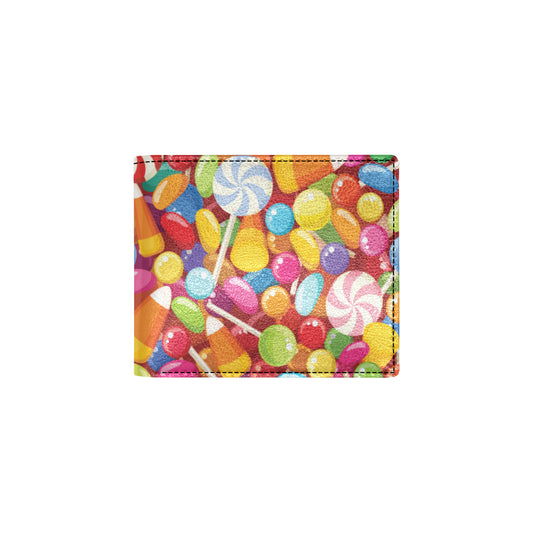 Candy Pattern Print Design 02 Men's ID Card Wallet