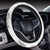 Marble Pattern Print Design 01 Steering Wheel Cover with Elastic Edge