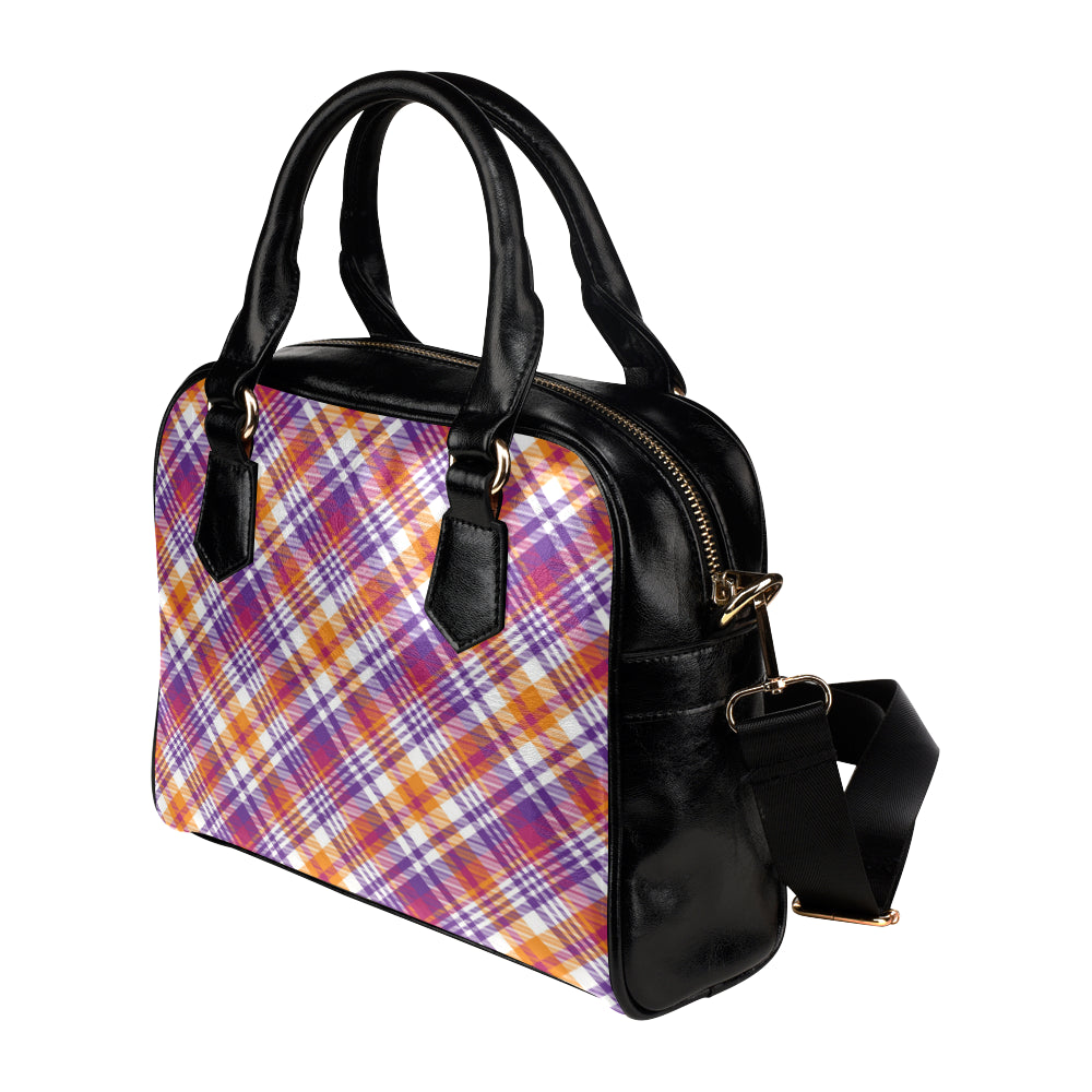 Madras Pattern Print Design 02 Shoulder Handbag