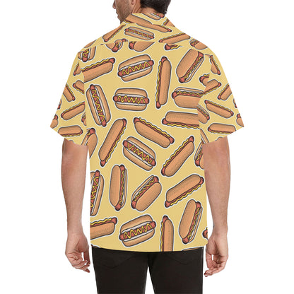 Hot Dog Pattern Print Design 01 Men's Hawaiian Shirt