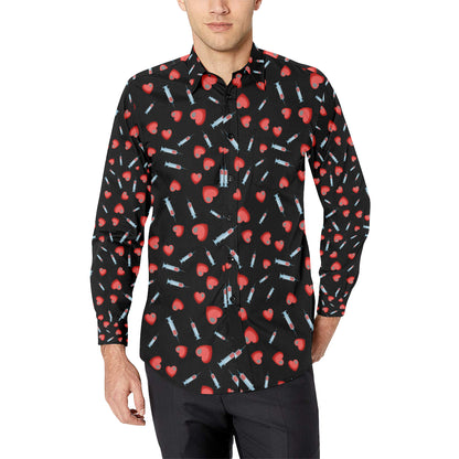 Phlebotomist Medical Concept Men's Long Sleeve Shirt