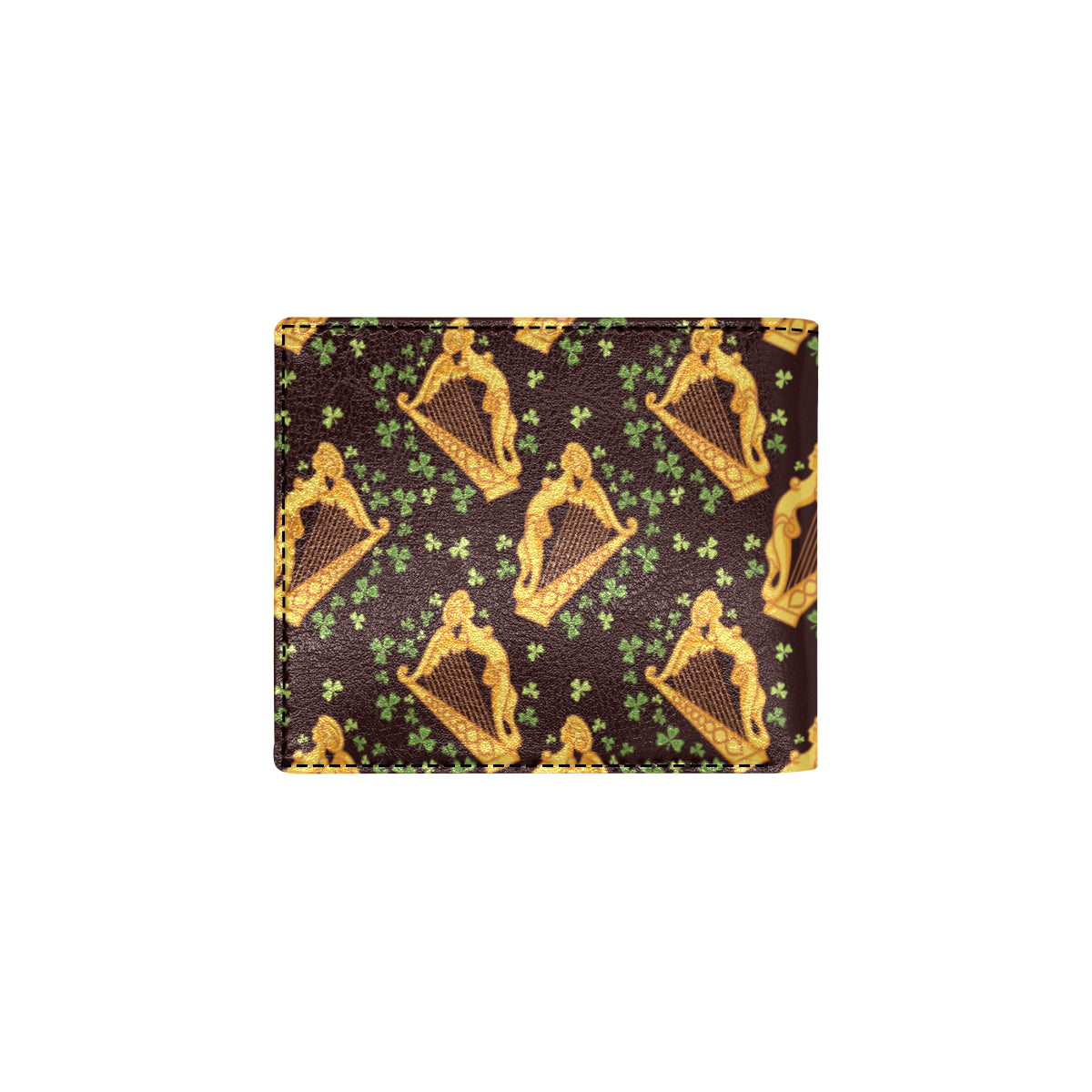 Harp Pattern Print Design 02 Men's ID Card Wallet