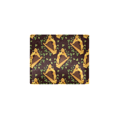 Harp Pattern Print Design 02 Men's ID Card Wallet