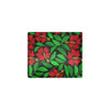 Red Hibiscus Embroidered Pattern Print Design HB03 Men's ID Card Wallet