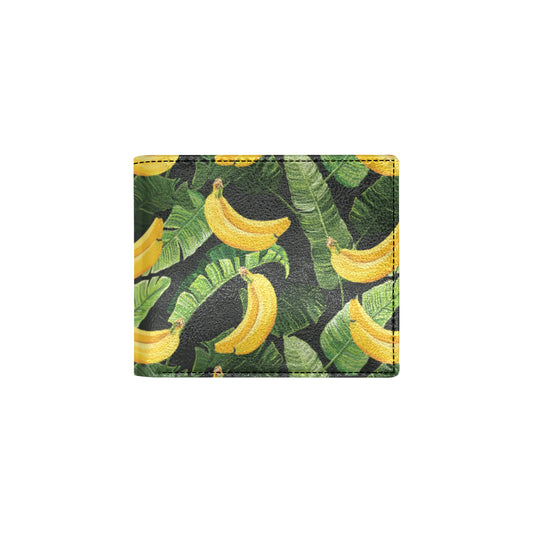 Banana Pattern Print Design BA01 Men's ID Card Wallet