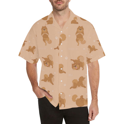 Pomeranians Pattern Print Design A06 Men's Hawaiian Shirt
