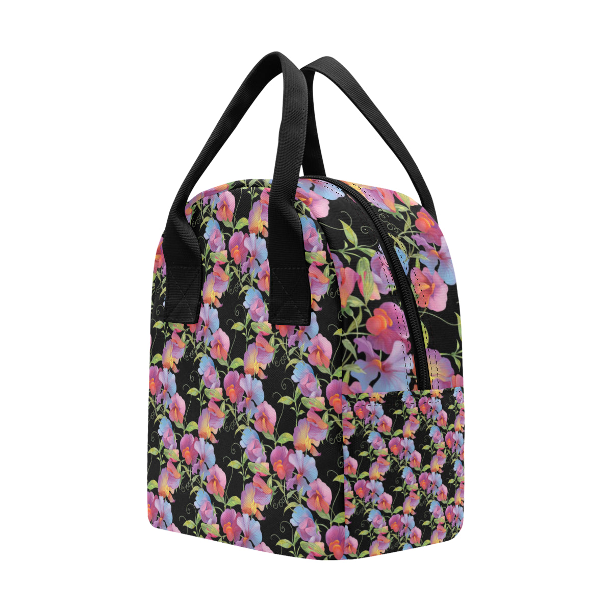 Peony Pattern Print Design PE012 Insulated Lunch Bag