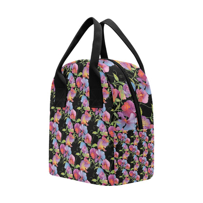Peony Pattern Print Design PE012 Insulated Lunch Bag