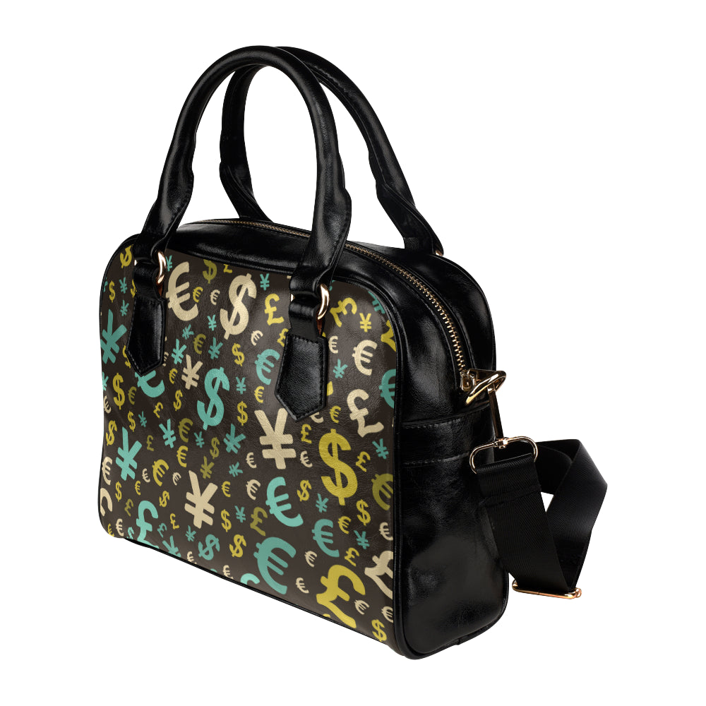Money Pattern Print Design 01 Shoulder Handbag