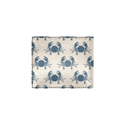 Crab Pattern Print Design 02 Men's ID Card Wallet