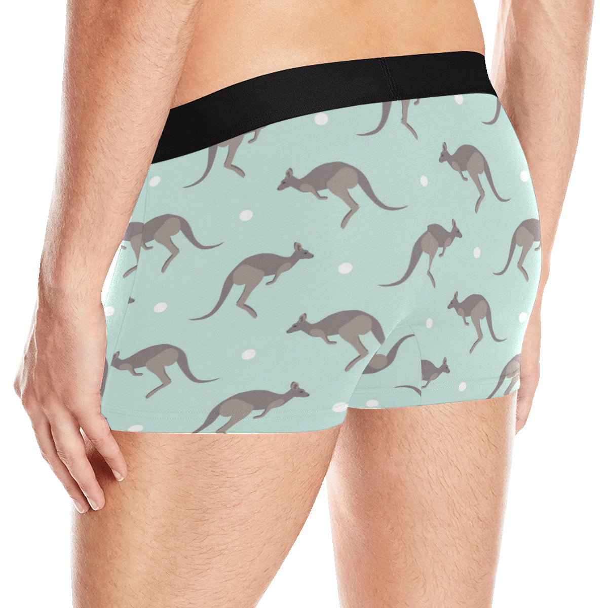 Kangaroos Pattern Print Design 04 Men's Boxer Briefs