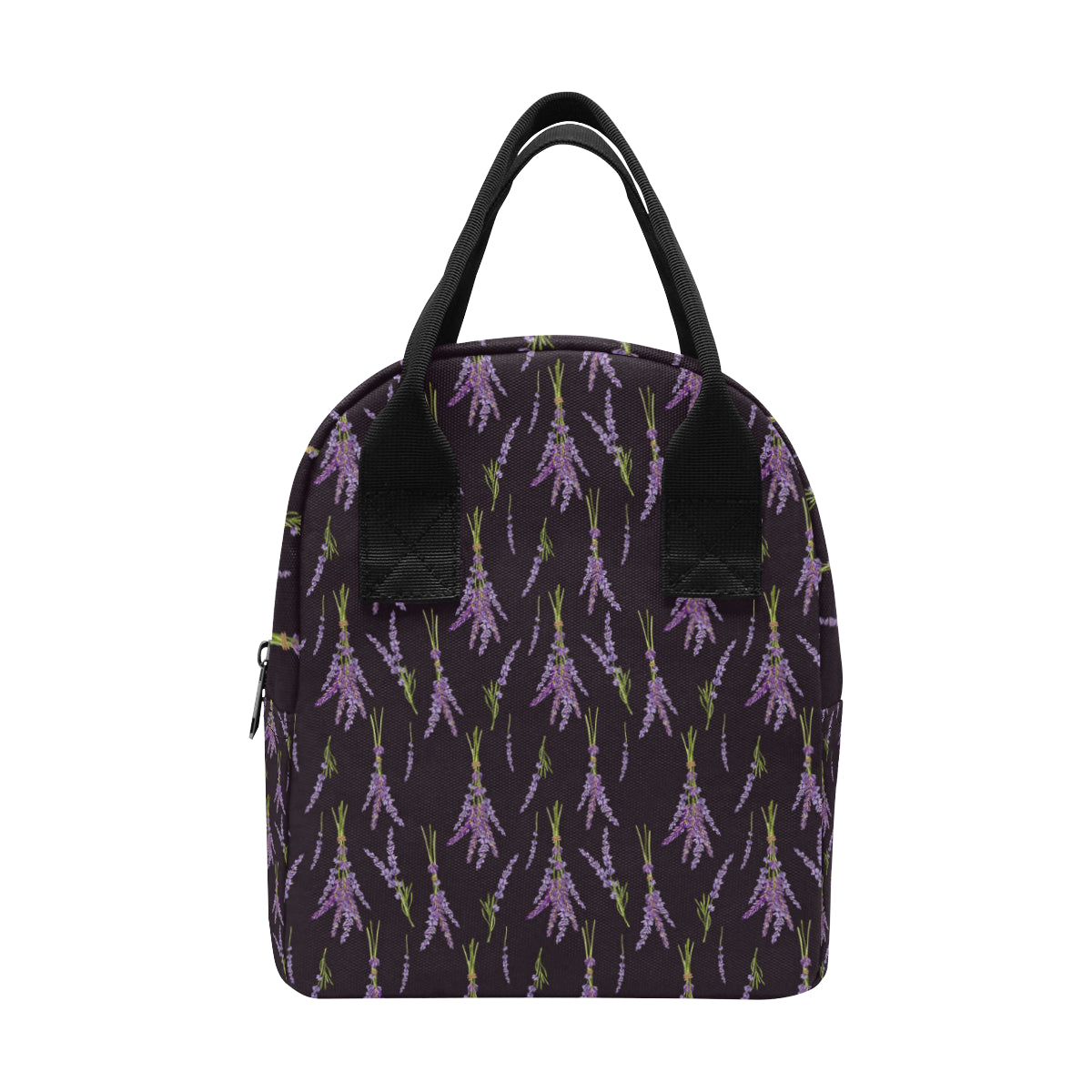Lavender Pattern Print Design LV05 Insulated Lunch Bag