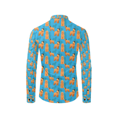 Briards Pattern Print Design 01 Men's Long Sleeve Shirt