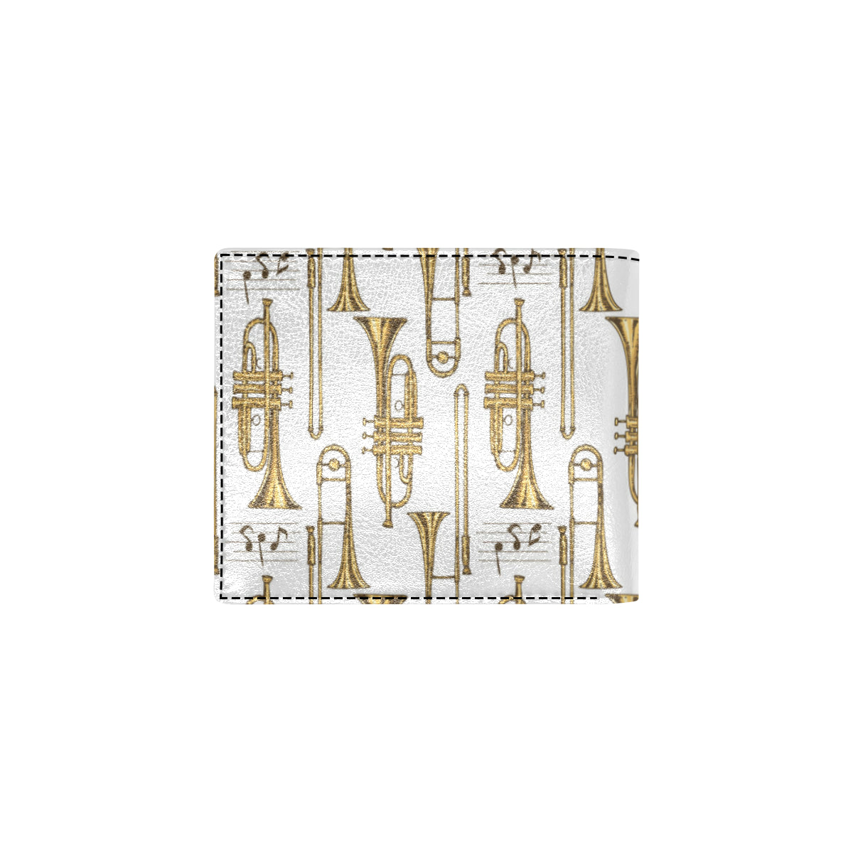 Trombone Pattern Print Design 04 Men's ID Card Wallet