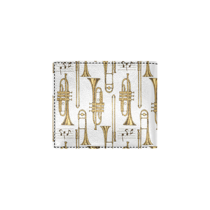 Trombone Pattern Print Design 04 Men's ID Card Wallet
