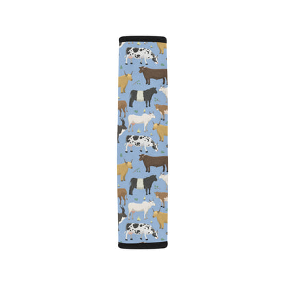 Cattle Pattern Print Design 02 Car Seat Belt Cover