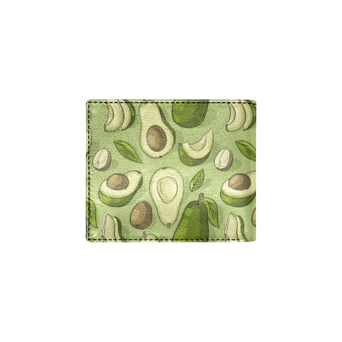 Avocado Pattern Print Design AC03 Men's ID Card Wallet