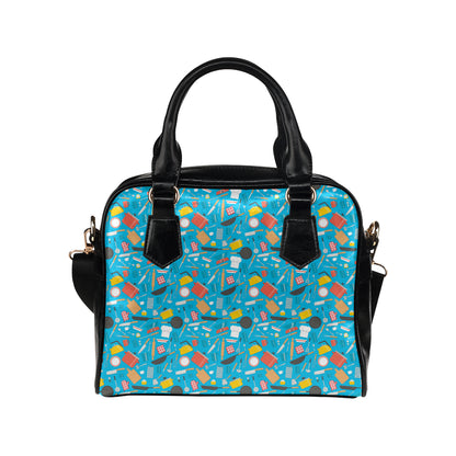 Cooking Kitchen Tools Pattern Print Design 03 Shoulder Handbag