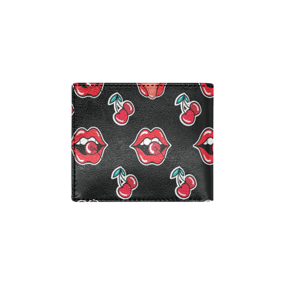 Cherry Pattern Print Design CH04 Men's ID Card Wallet