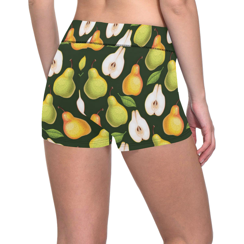 Pear Pattern Print Design PE06 Yoga Shorts