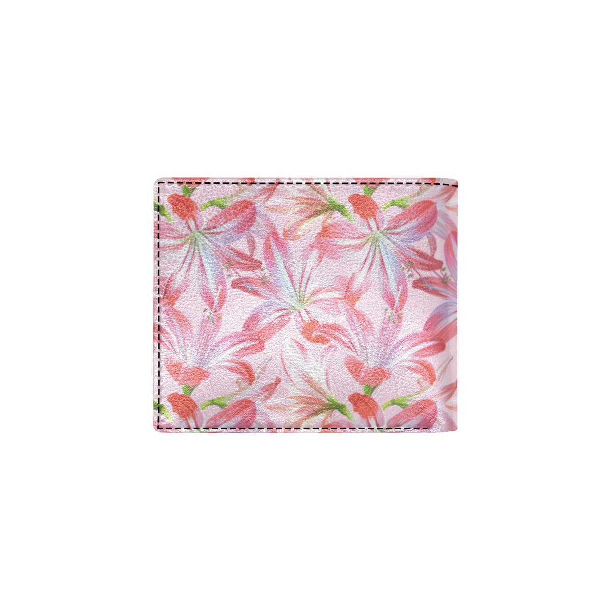 Amaryllis Pattern Print Design 02 Men's ID Card Wallet