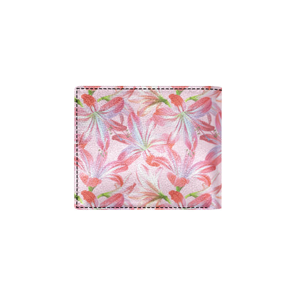 Amaryllis Pattern Print Design 02 Men's ID Card Wallet