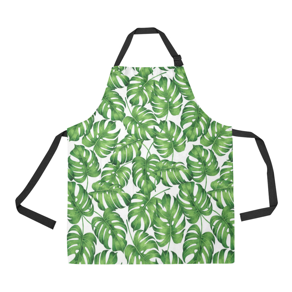 Palm Leaves Pattern Print Design PL08 Apron with Pocket