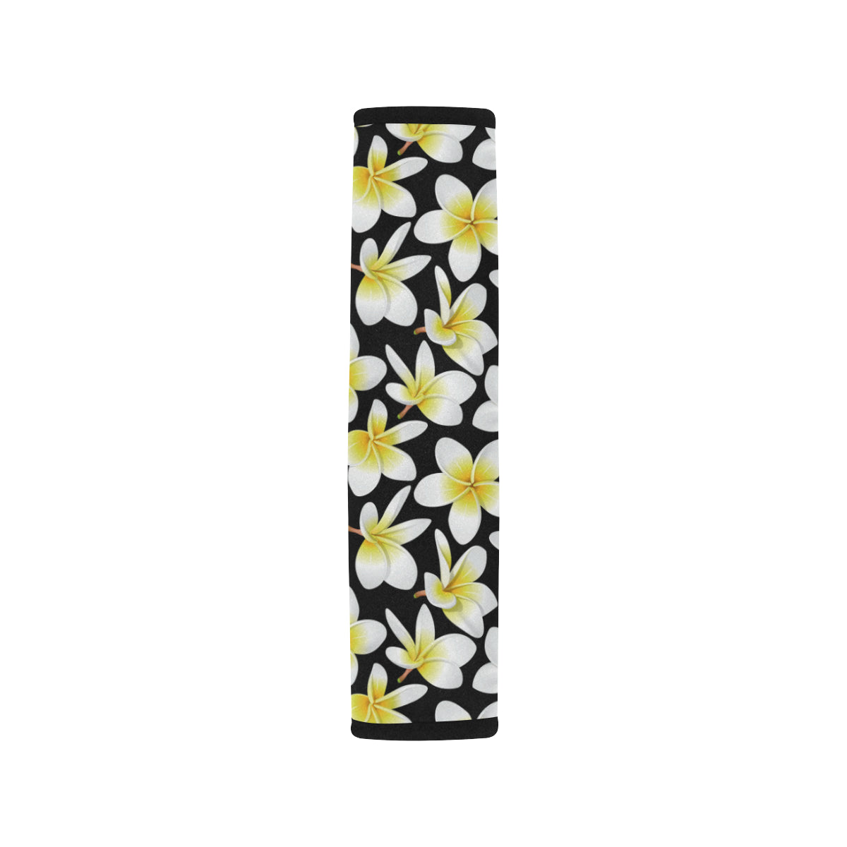 Yellow Plumeria Hawaiian Flowers Car Seat Belt Cover