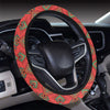 African Colorful Zigzag Print Pattern Steering Wheel Cover with Elastic Edge