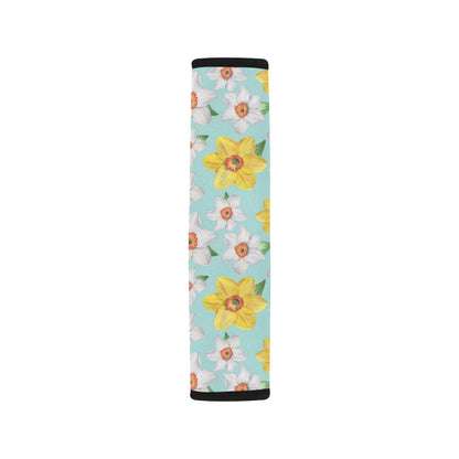 Daffodils Pattern Print Design DF07 Car Seat Belt Cover