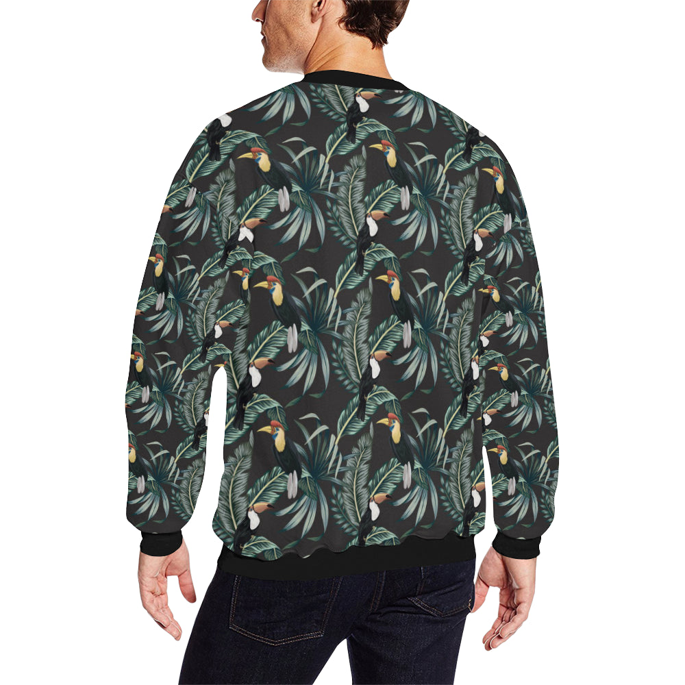 Rainforest Pattern Print Design RF06 Men Long Sleeve Sweatshirt