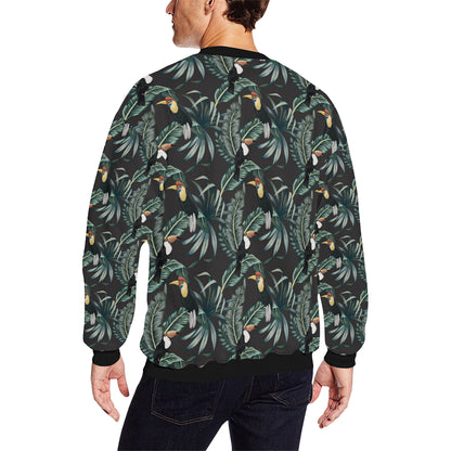 Rainforest Pattern Print Design RF06 Men Long Sleeve Sweatshirt