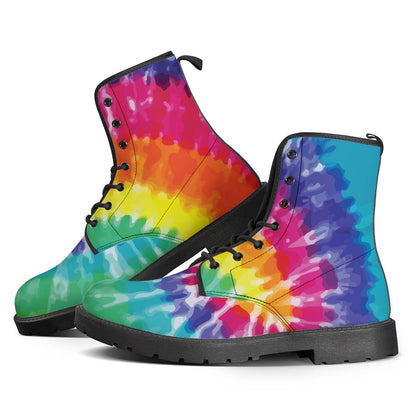 Tie Dye Women Leather Boots