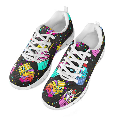 Colorful Cupcake Pattern Women Sneakers Shoes