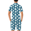 Polar Bear Pattern Print Design PB02 Men's Romper