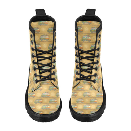 Hippie Van Print Design LKS304 Women's Boots