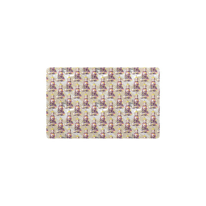 Buddha Pattern Print Design 07 Kitchen Mat