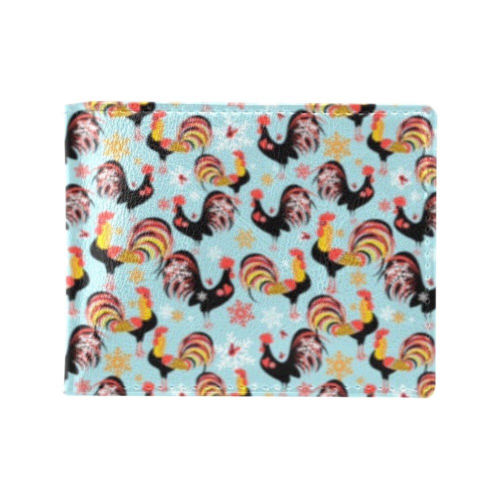 Rooster Themed Design Men's ID Card Wallet