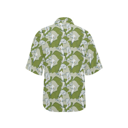 Lily Pattern Print Design LY08 Women's Hawaiian Shirt