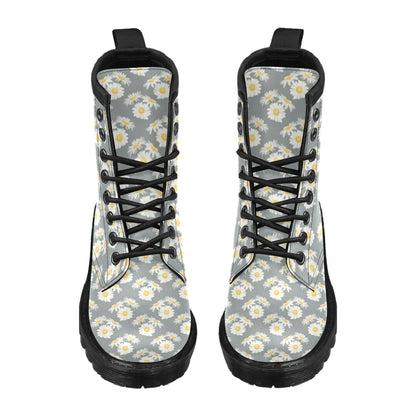 Daisy Pattern Print Design DS09 Women's Boots