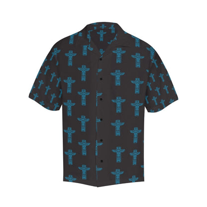 Totem Print Design LKS304 Men's Hawaiian Shirt