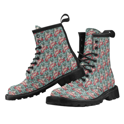 Tattoo Heart Print Design LKS301 Women's Boots