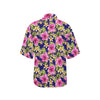 Pink Hibiscus Pattern Print Design HB027 Women's Hawaiian Shirt