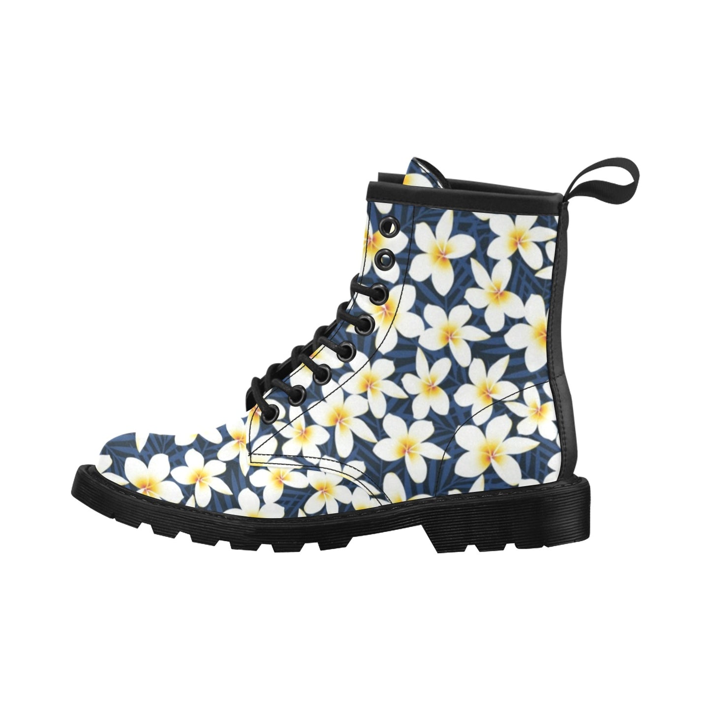 Plumeria Pattern Print Design PM026 Women's Boots